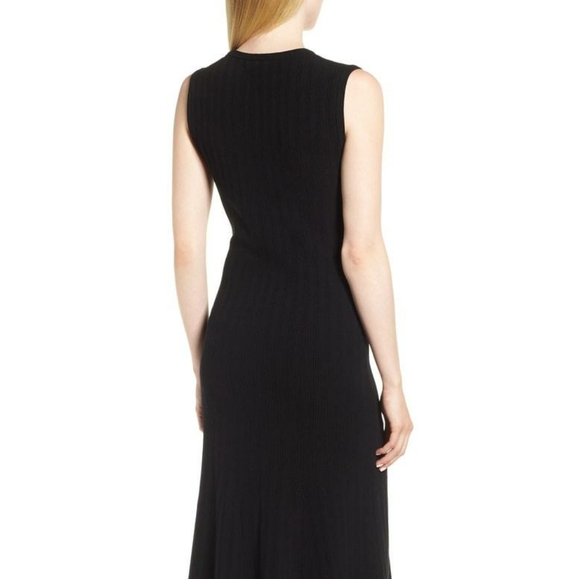 NWT Hugo Boss Femilia Black Knit Midi Dress - Picture 8 of 9